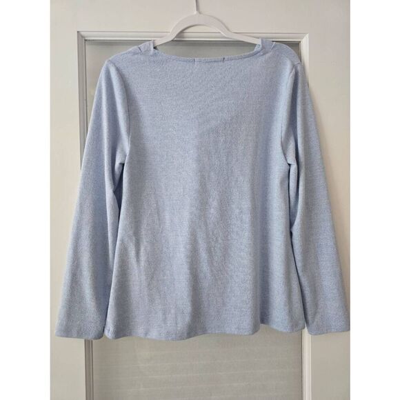 Women's Boston Proper Cowl Neck Sweater Blue Size Small - Picture 3 of 6